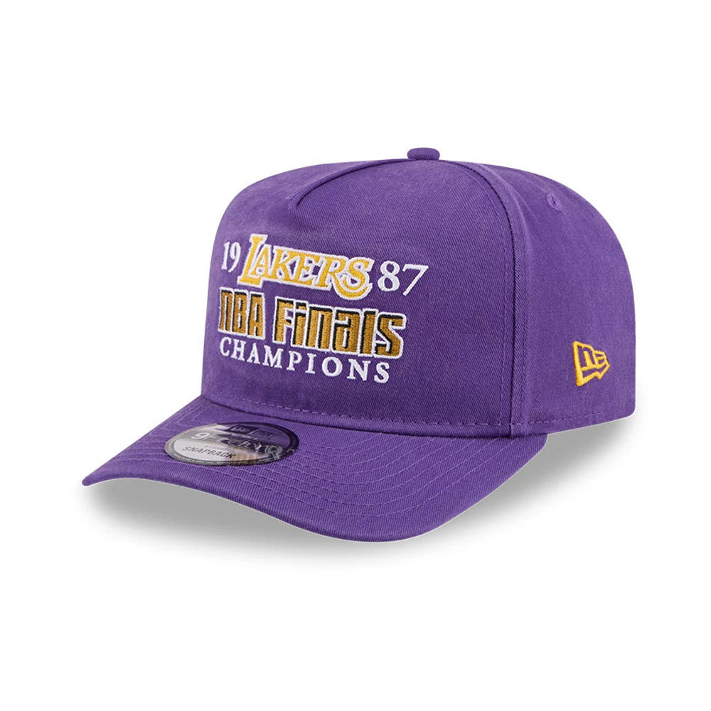 Pictured is this NBA Historic LA Lakers 9FIFTY A-Frame Snapback cap in purple. 4