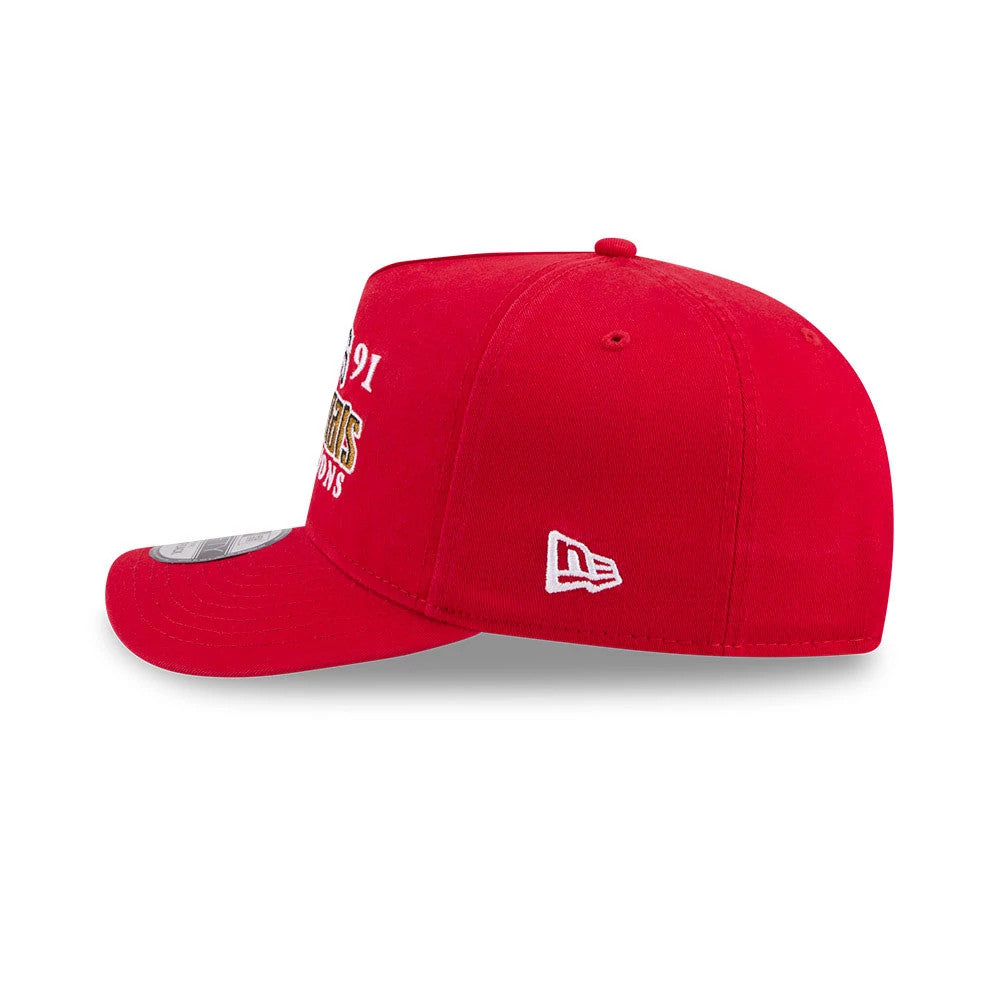 Pictured is this NBA Historic Chicago Bulls 9FIFTY A-Frame Snapback cap in Red. 6