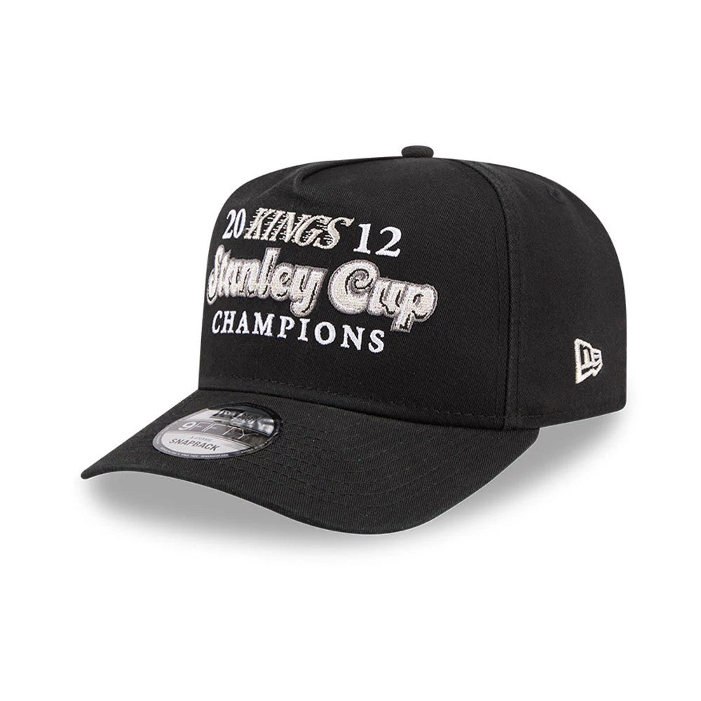 Pictured is this NHL Historic LA Kings 9FIFTY A-Frame Snapback cap in black. 4