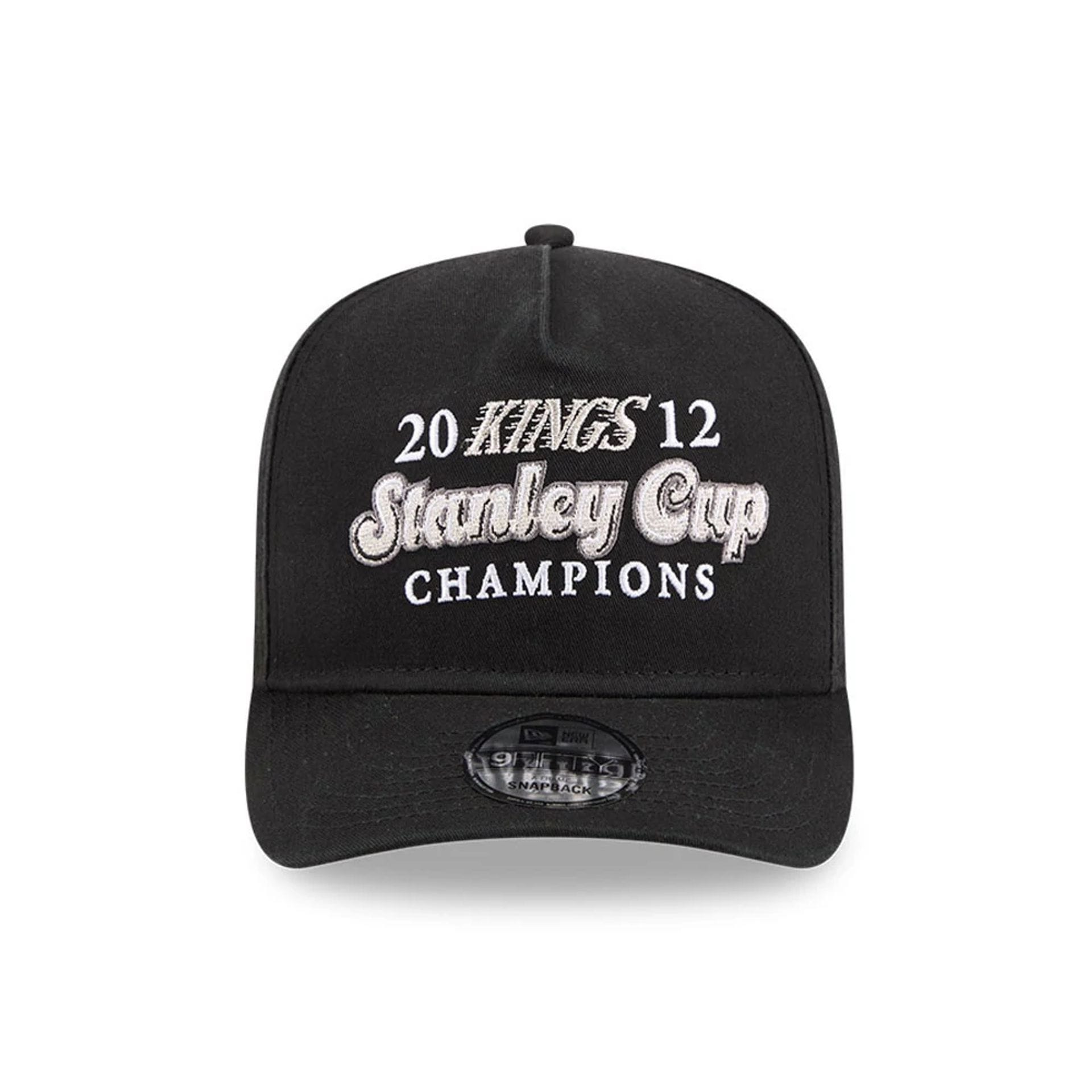 Pictured is this NHL Historic LA Kings 9FIFTY A-Frame Snapback cap in black. 3