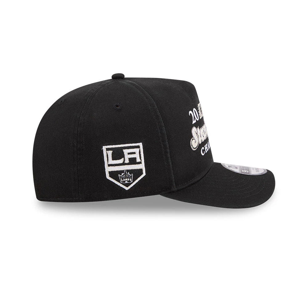 Pictured is this NHL Historic LA Kings 9FIFTY A-Frame Snapback cap in black. 5