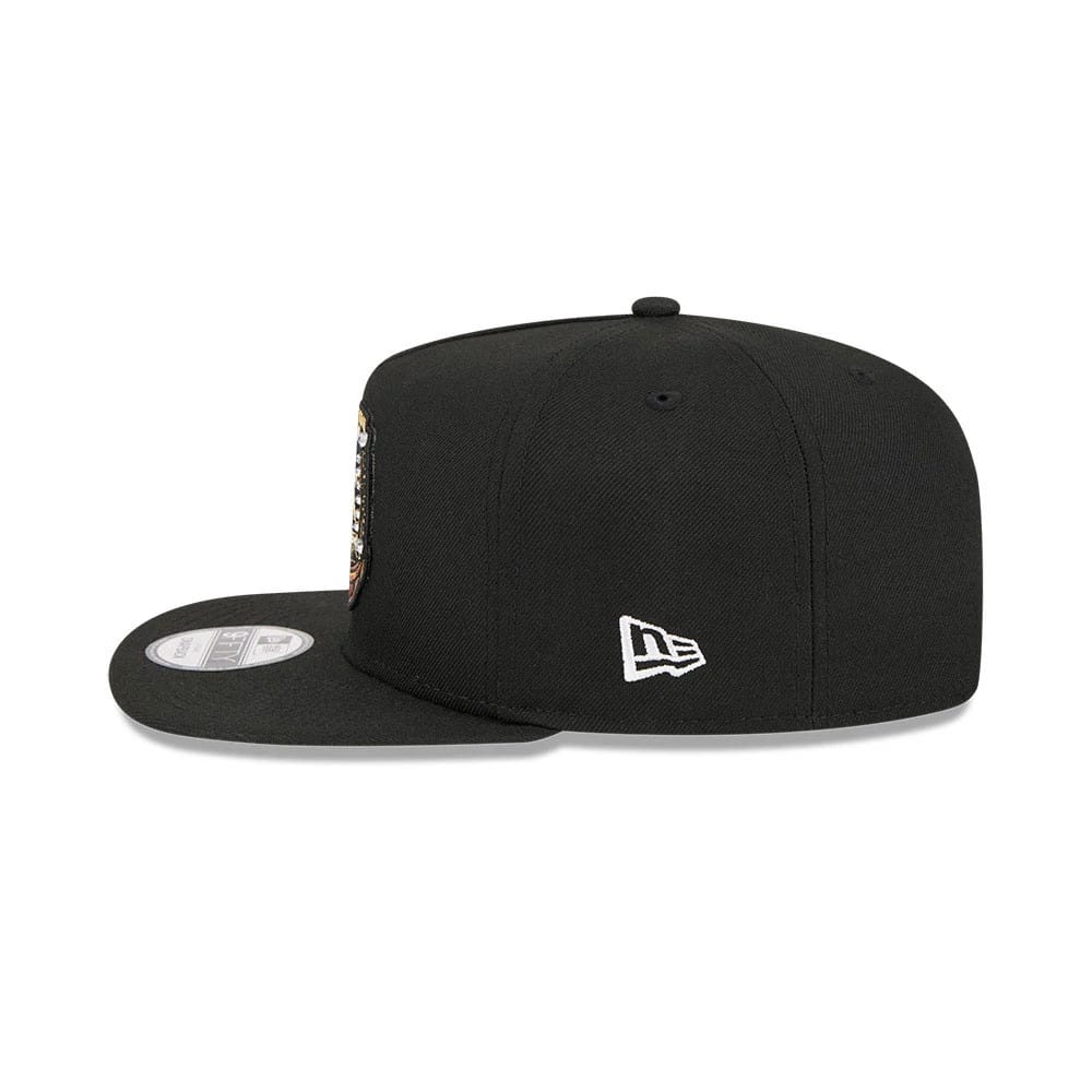 Pictured is this NFL Ring Dallas Cowboys 9FIFTY A-Frame Snapback cap in black. 6