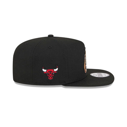 Pictured is this NBA Ring Chicago Bulls 9FIFTY A-Frame Snapback cap in black. 5