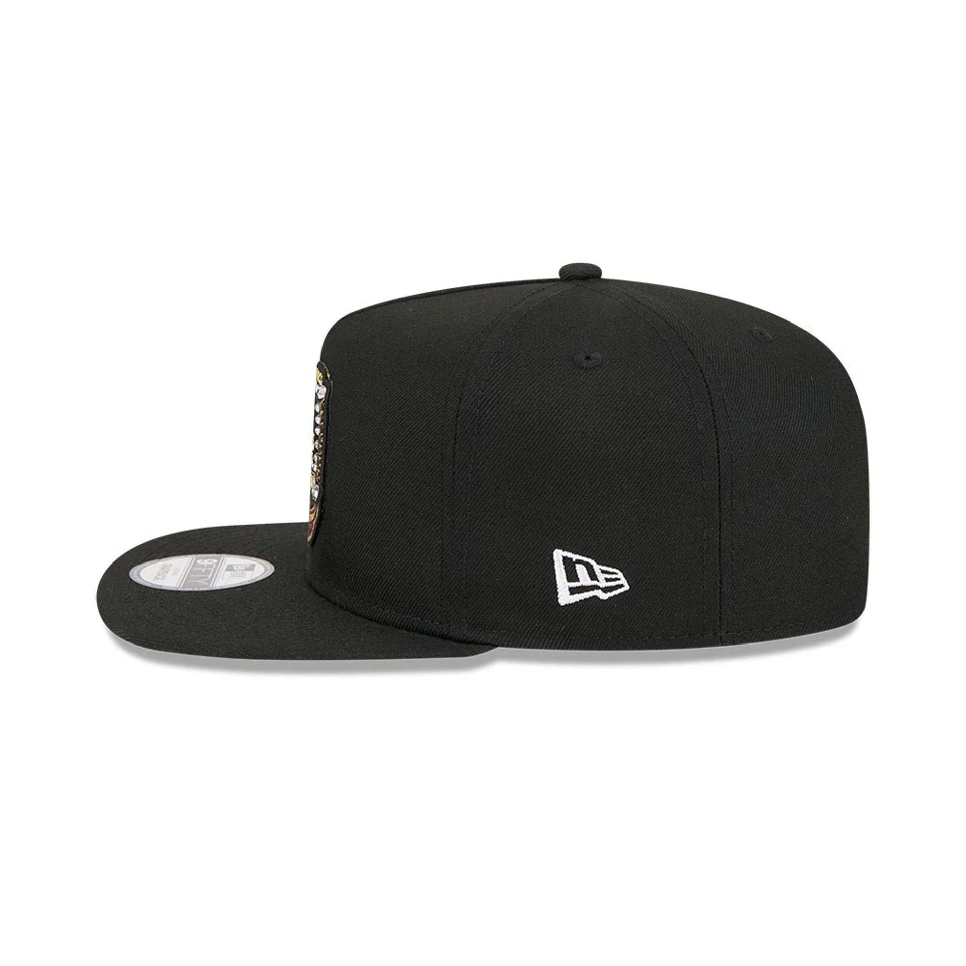 Pictured is this MLB Ring LA Dodgers 9FIFTY A-Frame Snapback cap in black. 6