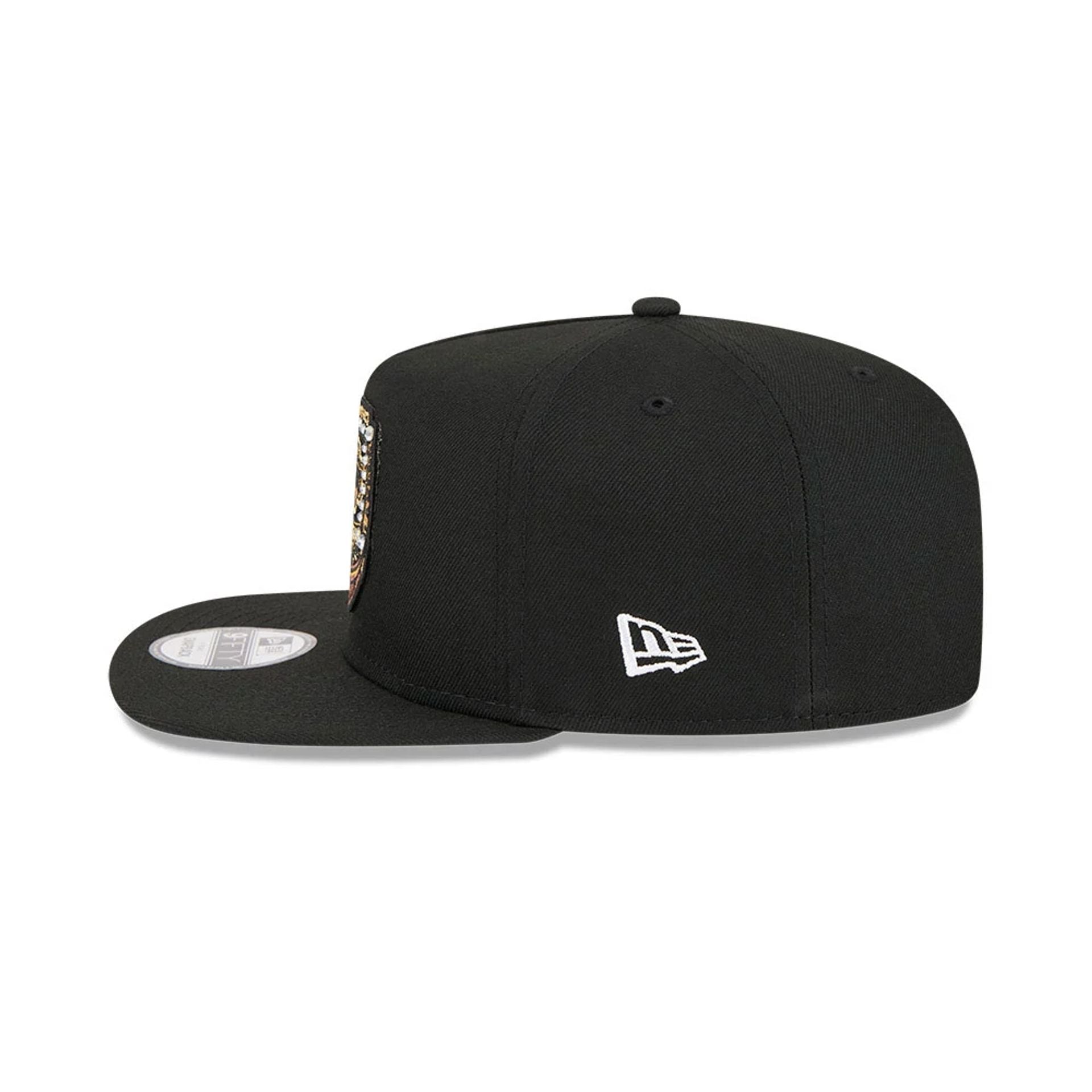 Pictured is this NBA Ring LA Lakers 9FIFTY A-Frame Snapback cap in black. 6