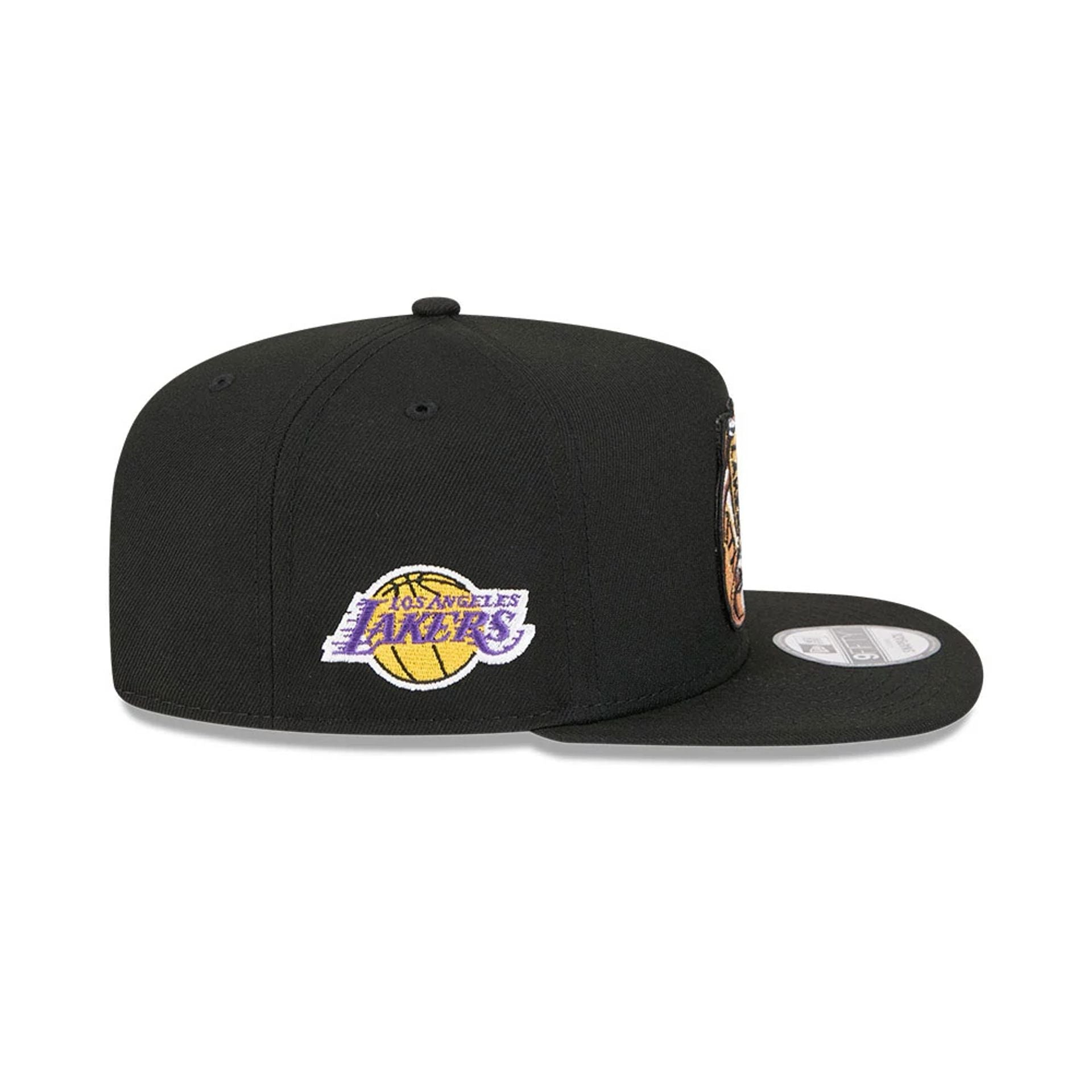 Pictured is this NBA Ring LA Lakers 9FIFTY A-Frame Snapback cap in black. 5