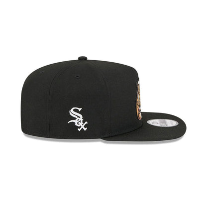 Pictured is this MLB Ring Chicago White Sox 9FIFTY A-Frame Snapback cap in black. 5