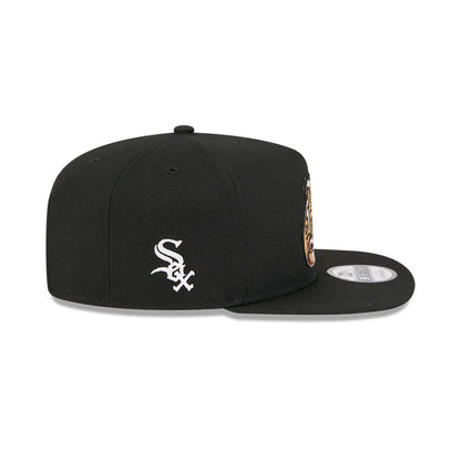 Pictured is this MLB Ring Chicago White Sox 9FIFTY A-Frame Snapback cap in black. 5