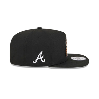 Pictured is this MLB Ring Atlanta Braves 9FIFTY A-Frame Snapback cap in black. 5