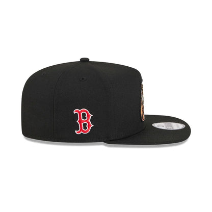 Pictured is this MLB Ring Boston Red Sox 9FIFTY A-Frame Snapback cap in black. 5