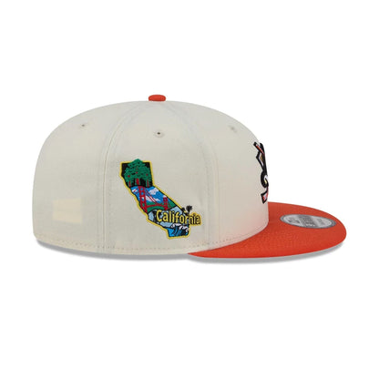 Pictured is this NHL Localized Anaheim Ducks 9FIFTY Snapback cap in white. 5