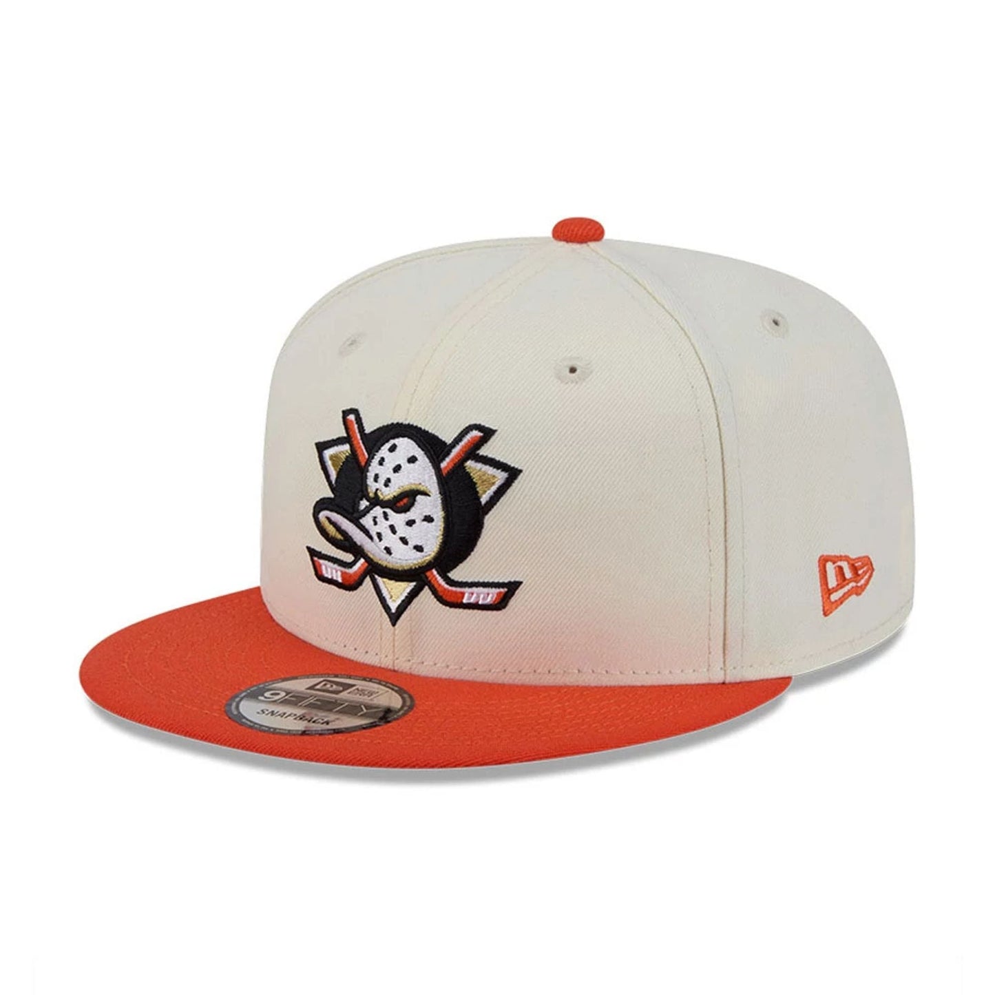 Pictured is this NHL Localized Anaheim Ducks 9FIFTY Snapback cap in white. 4