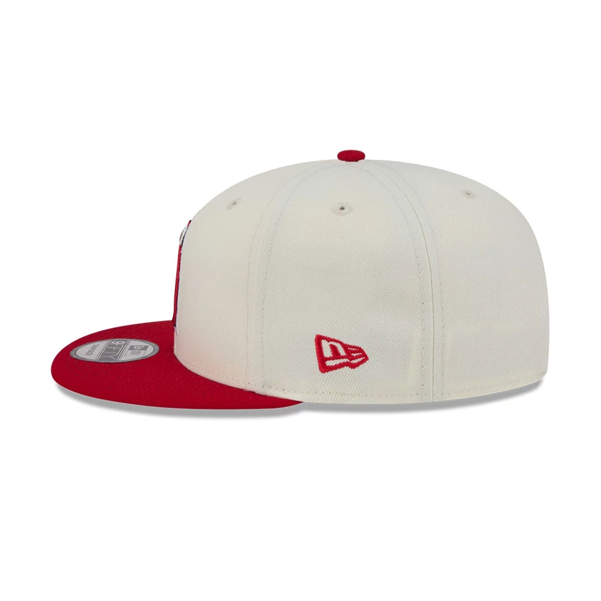 Pictured is this MLB Localized LA Angels 9FIFTY Snapback cap in white. 6
