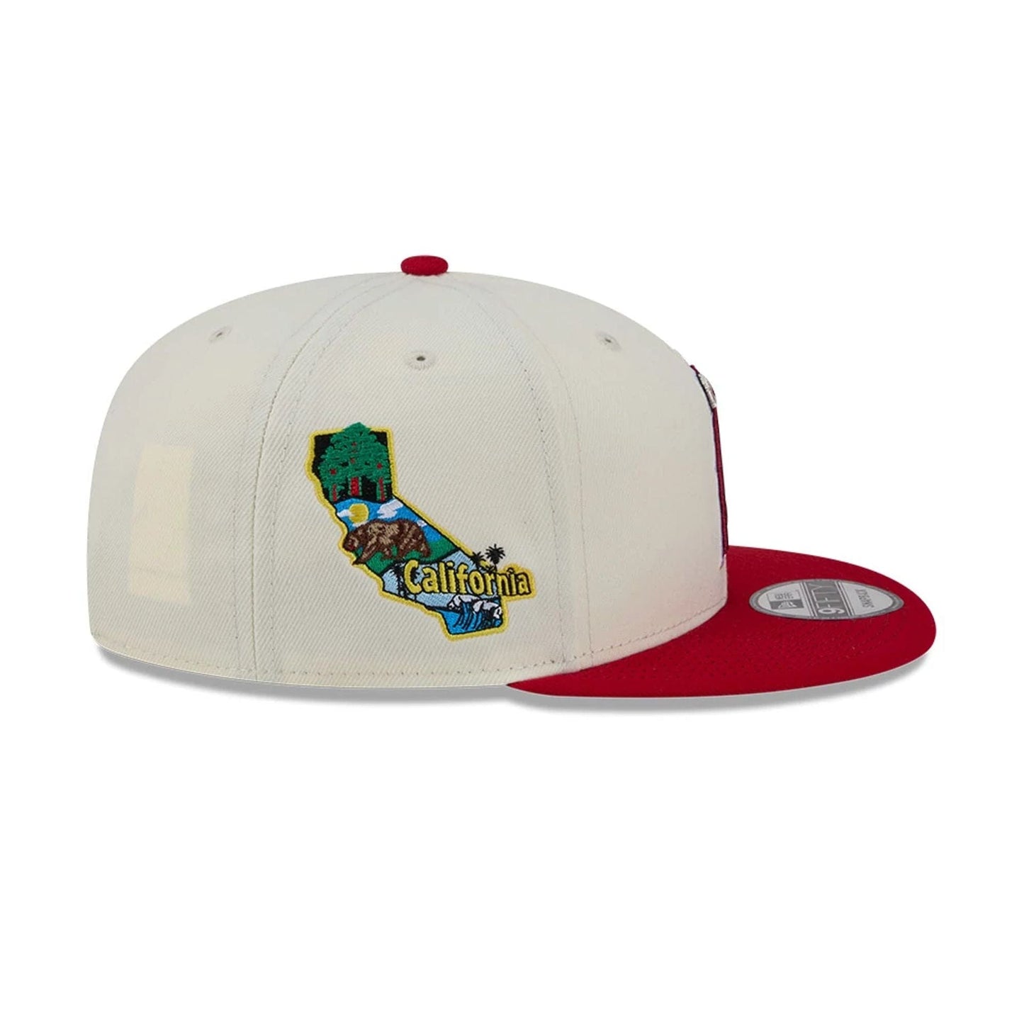 Pictured is this MLB Localized LA Angels 9FIFTY Snapback cap in white. 5