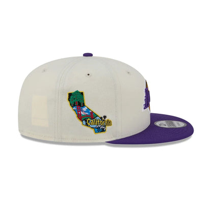 Pictured is this NBA Localized LA Lakers 9FIFTY Snapback cap in white. 6