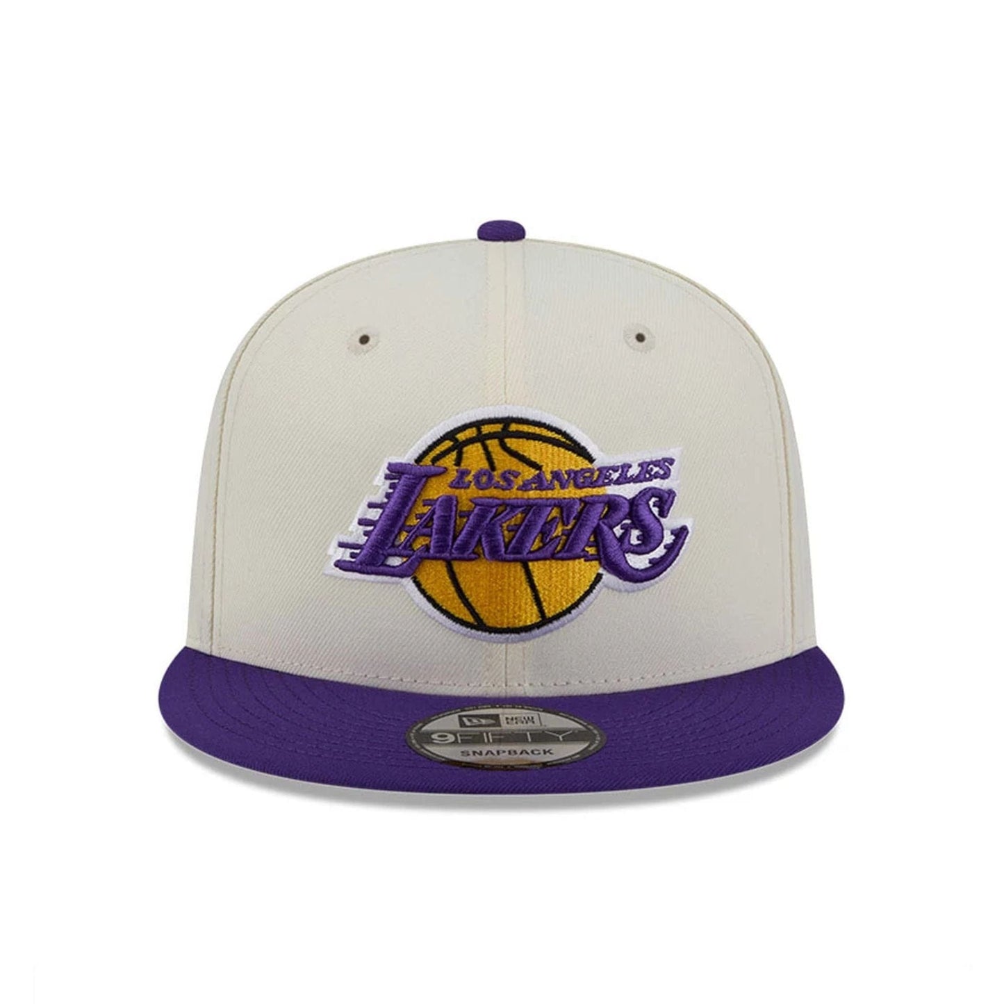 Pictured is this NBA Localized LA Lakers 9FIFTY Snapback cap in white. 3