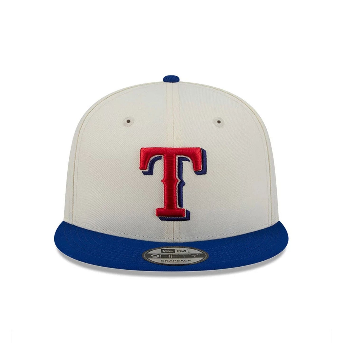 Pictured is this MLB Localized Texas Rangers 9FIFTY Snapback cap in white. 3