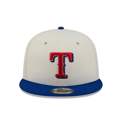 Pictured is this MLB Localized Texas Rangers 9FIFTY Snapback cap in white. 3