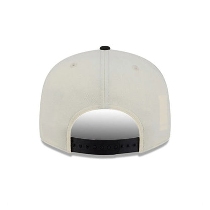 San Francisco Giants MLB Localized White New Era 9FIFTY Snapback Adjustable Cap, rear view showing a black snap closure and the absence of a back logo on the plain white structured crown.