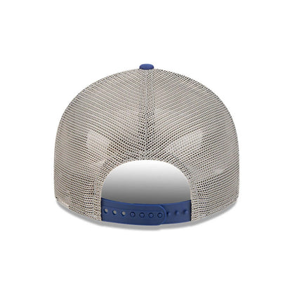 Pictured is this MLB Blocked Brooklyn Dodgers 9FIFTY Split Panel Snapback cap in dark blue. 7