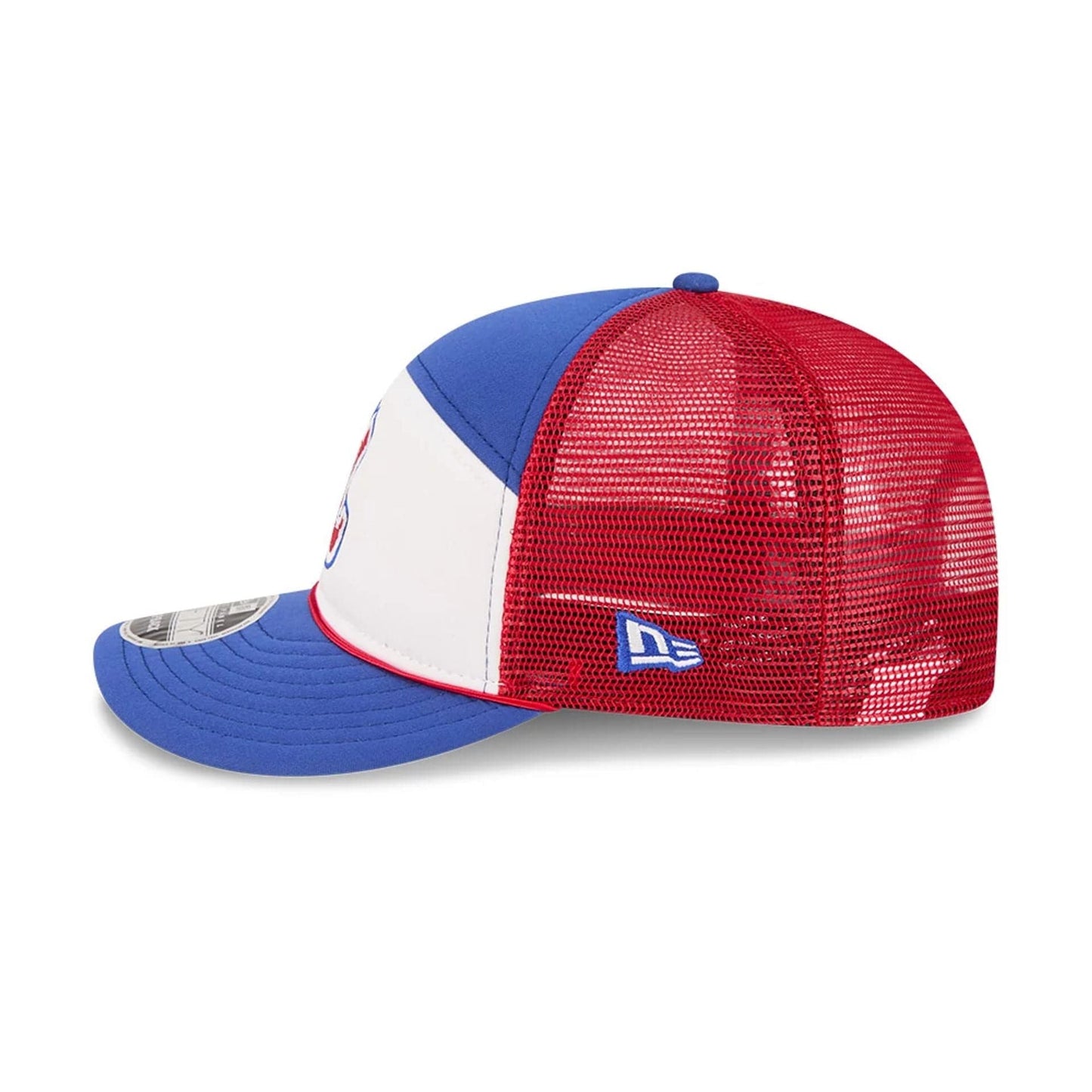 Pictured is this MLB Blocked Atlanta Braves 9FIFTY Split Panel Snapback cap in blue. 5