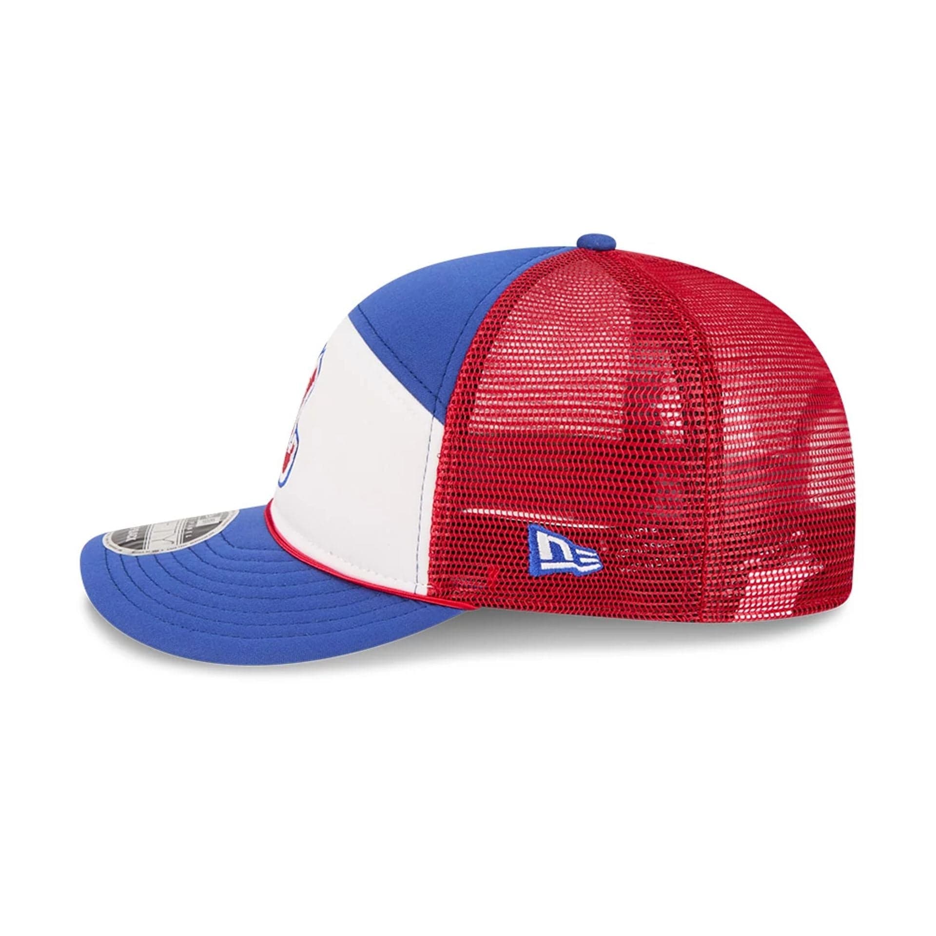 Pictured is this MLB Blocked Atlanta Braves 9FIFTY Split Panel Snapback cap in blue. 5