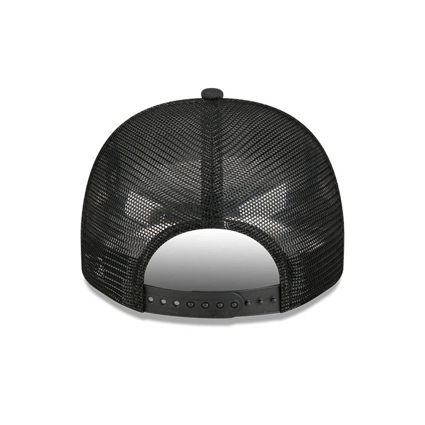 Pictured is this MLB Washed Boston Red Sox 9FIFTY A-Frame Trucker cap in black. 7