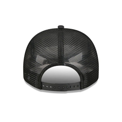 Pictured is this MLB Washed Boston Red Sox 9FIFTY A-Frame Trucker cap in black. 7