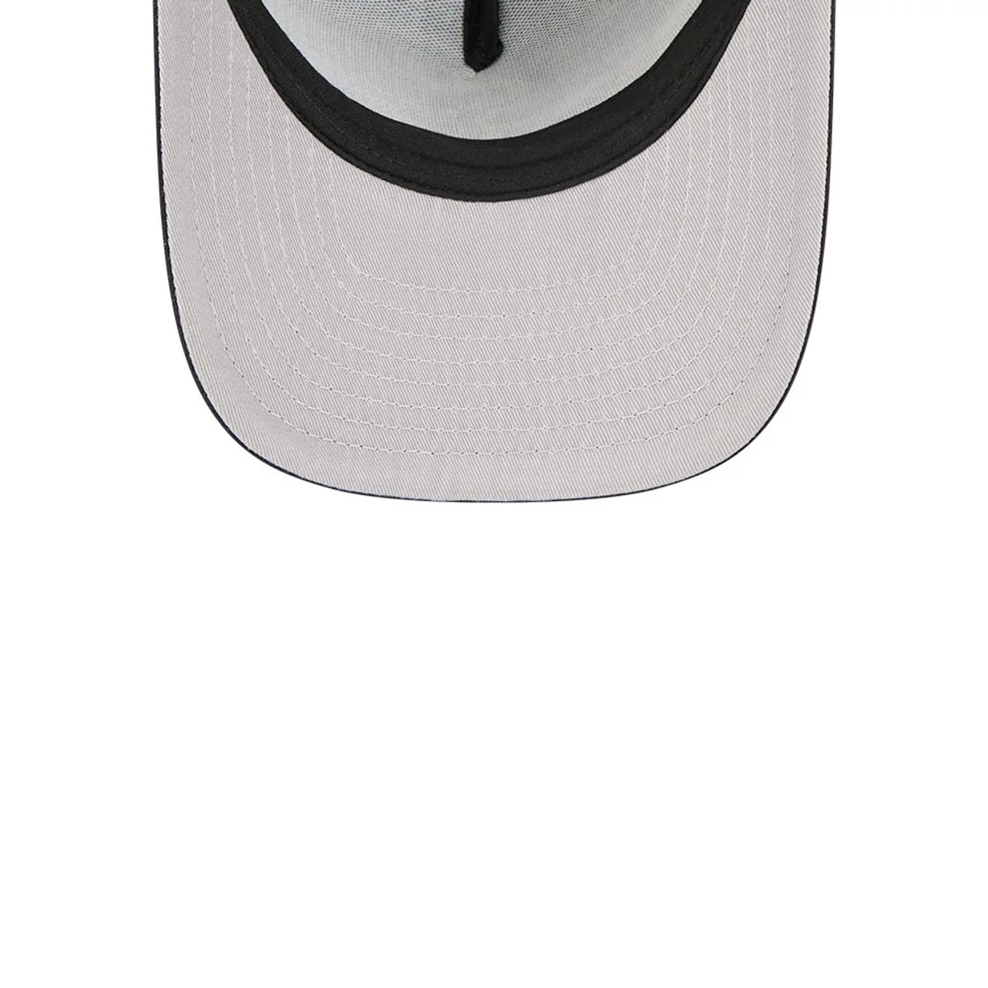 Pictured is this MLB Washed Chicago White Sox 9FIFTY A-Frame Trucker cap in black. 2