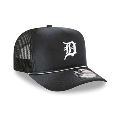 Pictured is this MLB Washed Detroit Tigers 9FIFTY A-Frame Trucker cap in black. 4