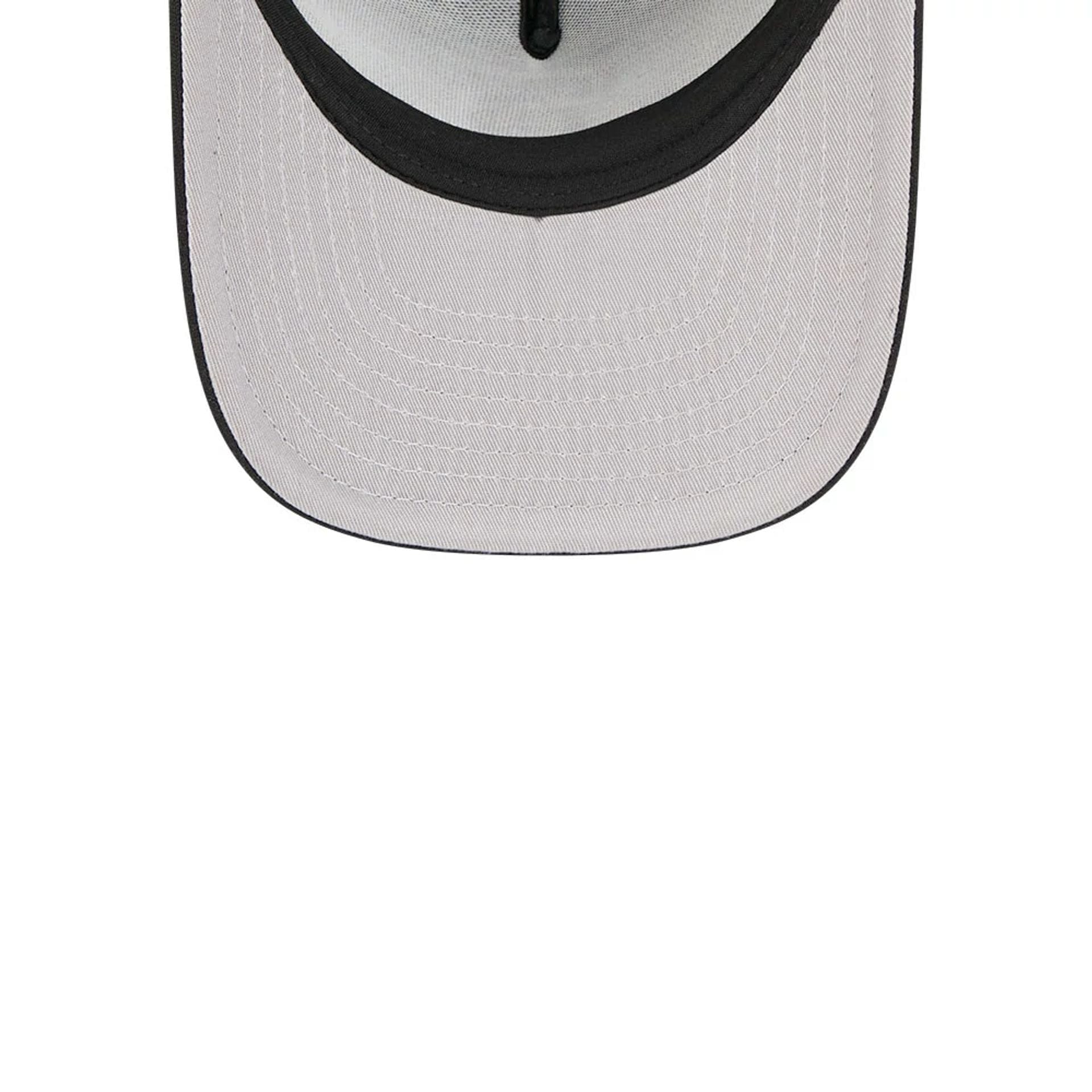 Pictured is this MLB Washed San Diego Padres 9FIFTY A-Frame Trucker cap in black. 2