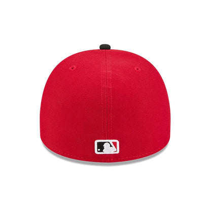 Pictured is this MLB Cartoon Cincinnati Reds 59FIFTY A-Frame Fitted cap in red. 7