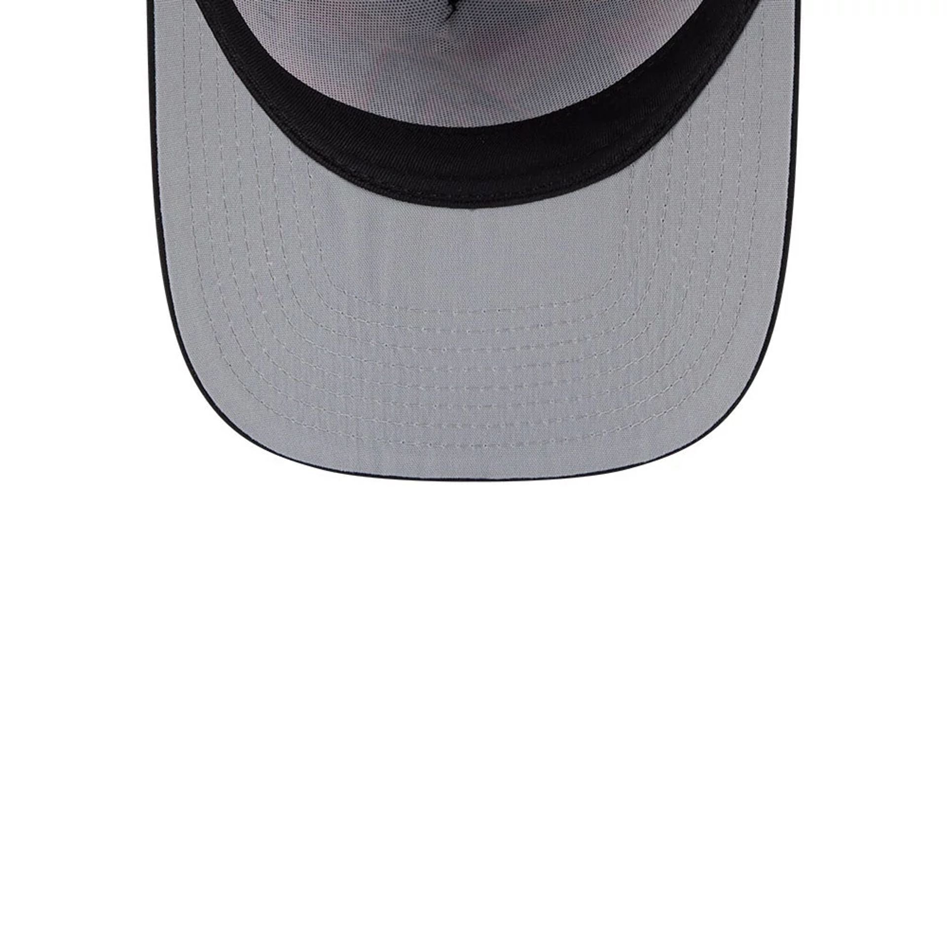 Pictured is this MLB Leaves Arizona Diamondbacks 9FIFTY A-Frame Snapback cap in bright orange. 2