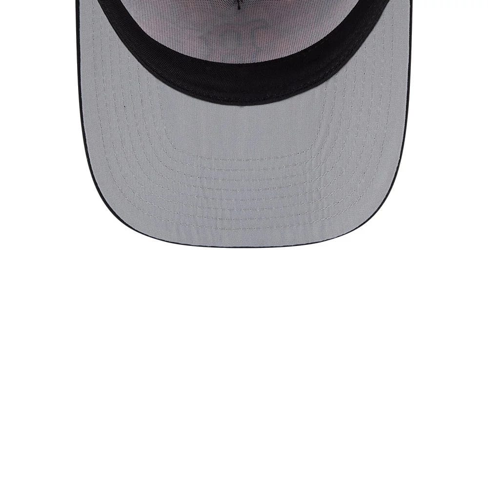 Pictured is this MLB Leaves Boston Red Sox 9FIFTY A-Frame Snapback cap in bright orange. 2