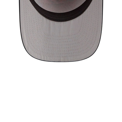 Pictured is this MLB Leaves New York Mets 9FIFTY A-Frame Snapback cap in bright orange. 2