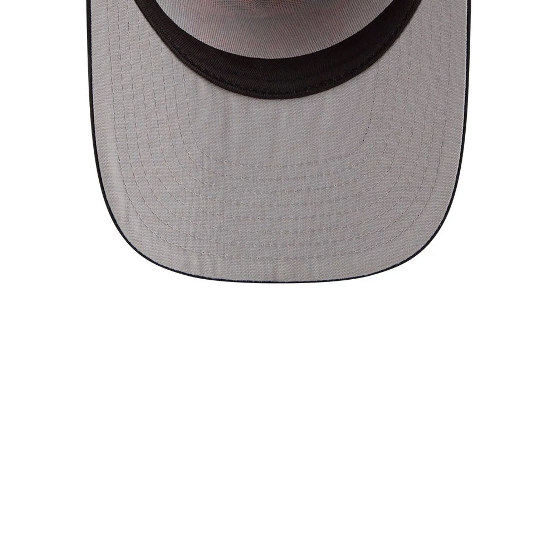 Pictured is this MLB Leaves LA Dodgers 9FIFTY A-Frame Snapback cap in bright orange. 2