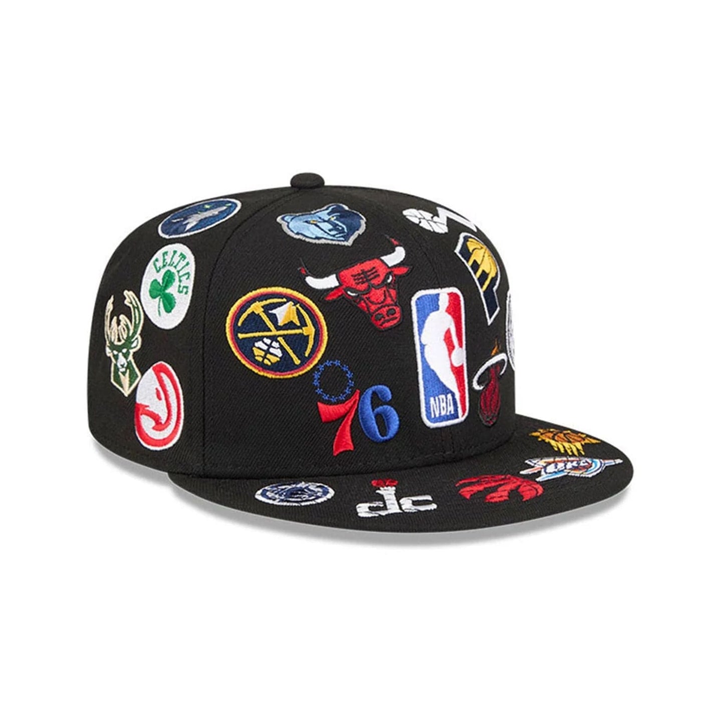 Pictured is this NBA All Over 59FIFTY Fitted cap in black. 4