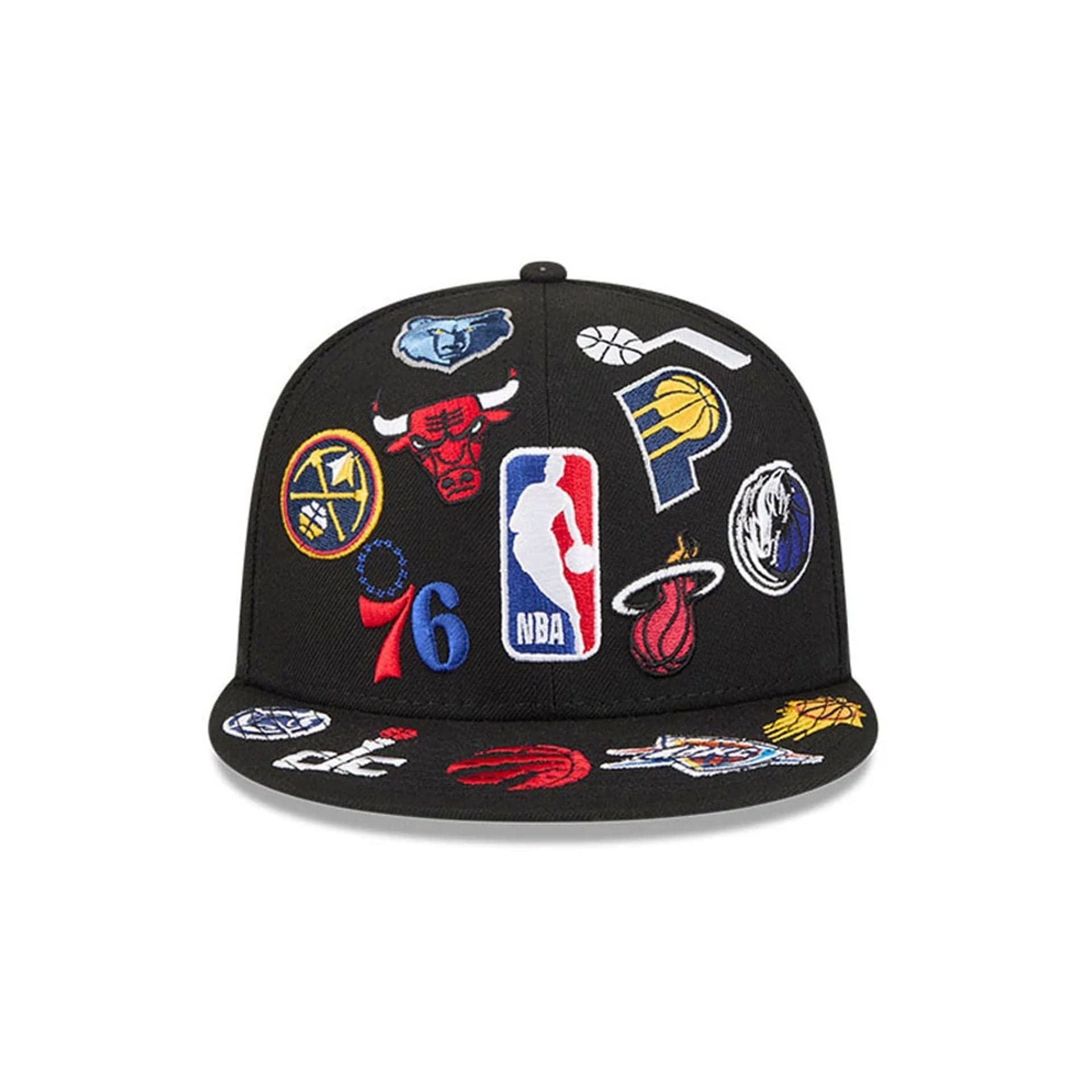 Pictured is this NBA All Over 59FIFTY Fitted cap in black. 3