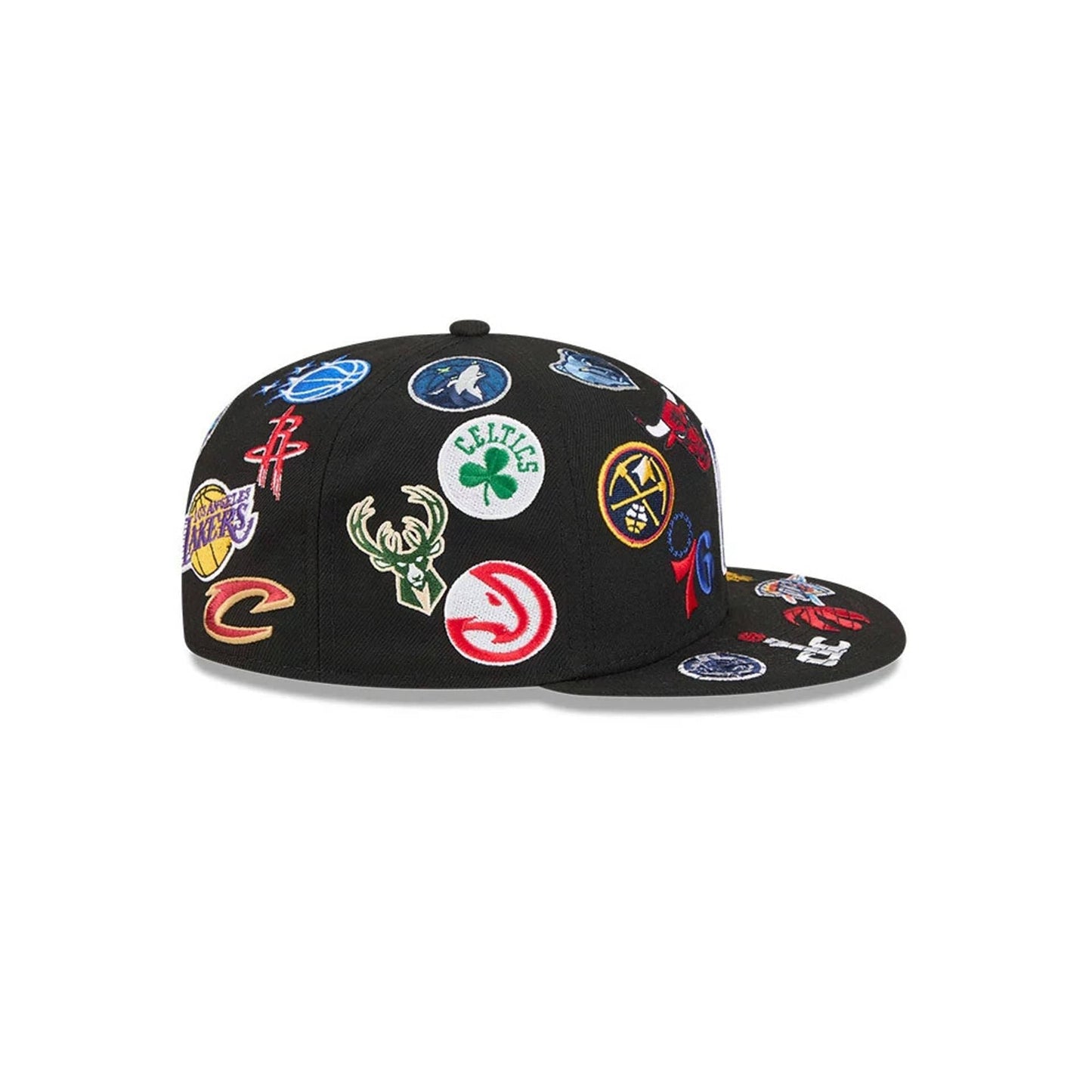 Pictured is this NBA All Over 59FIFTY Fitted cap in black. 6