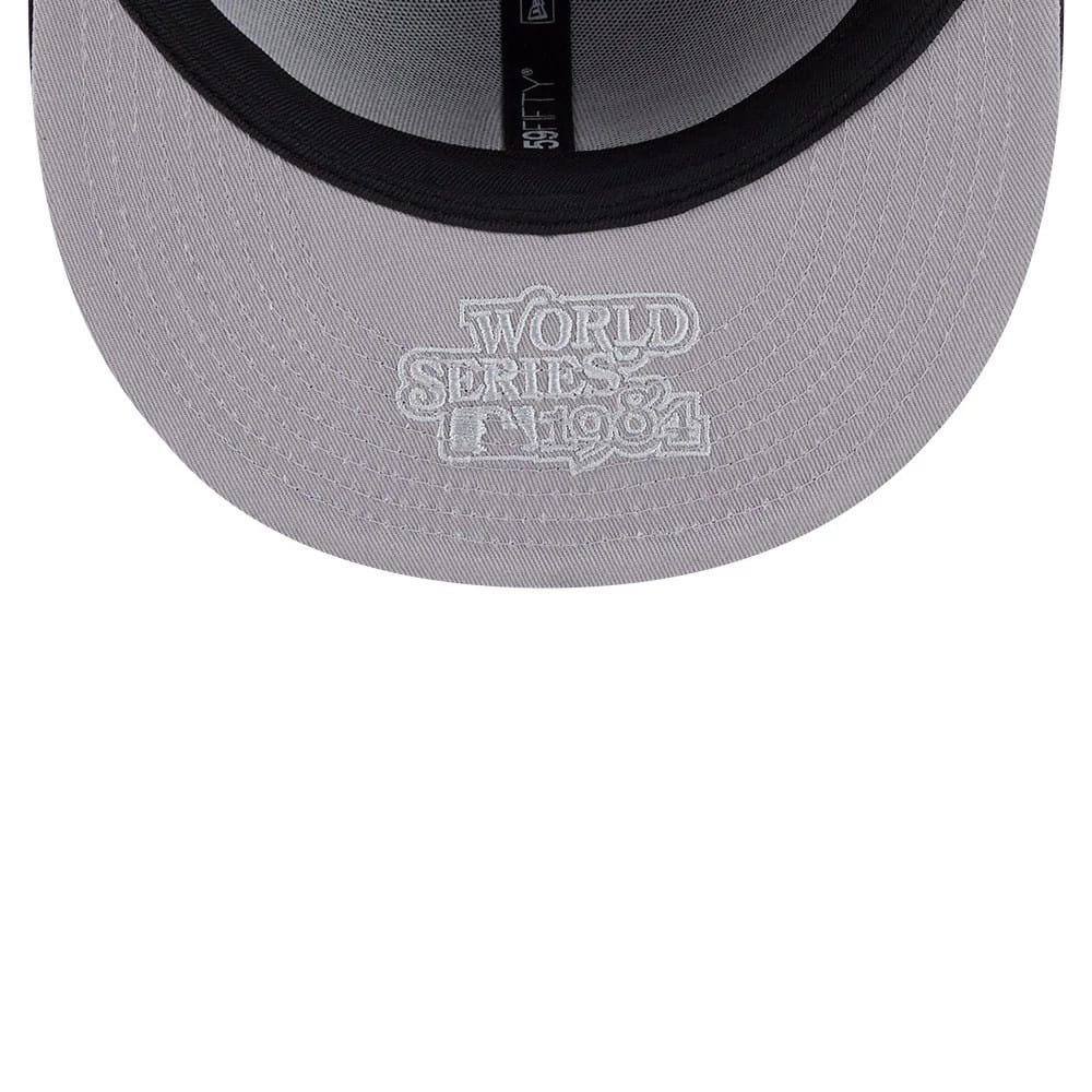 Pictured is this MLB Hidden Hit Detroit Tigers 59FIFTY Fitted cap in navy. 2