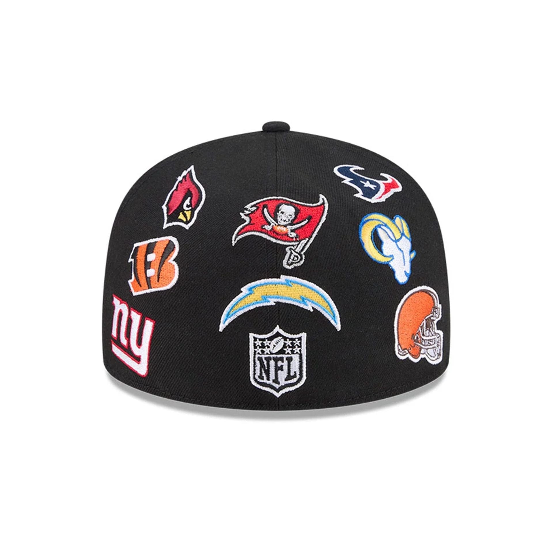 Pictured is this NFL All Over 59FIFTY Fitted cap in black. 7