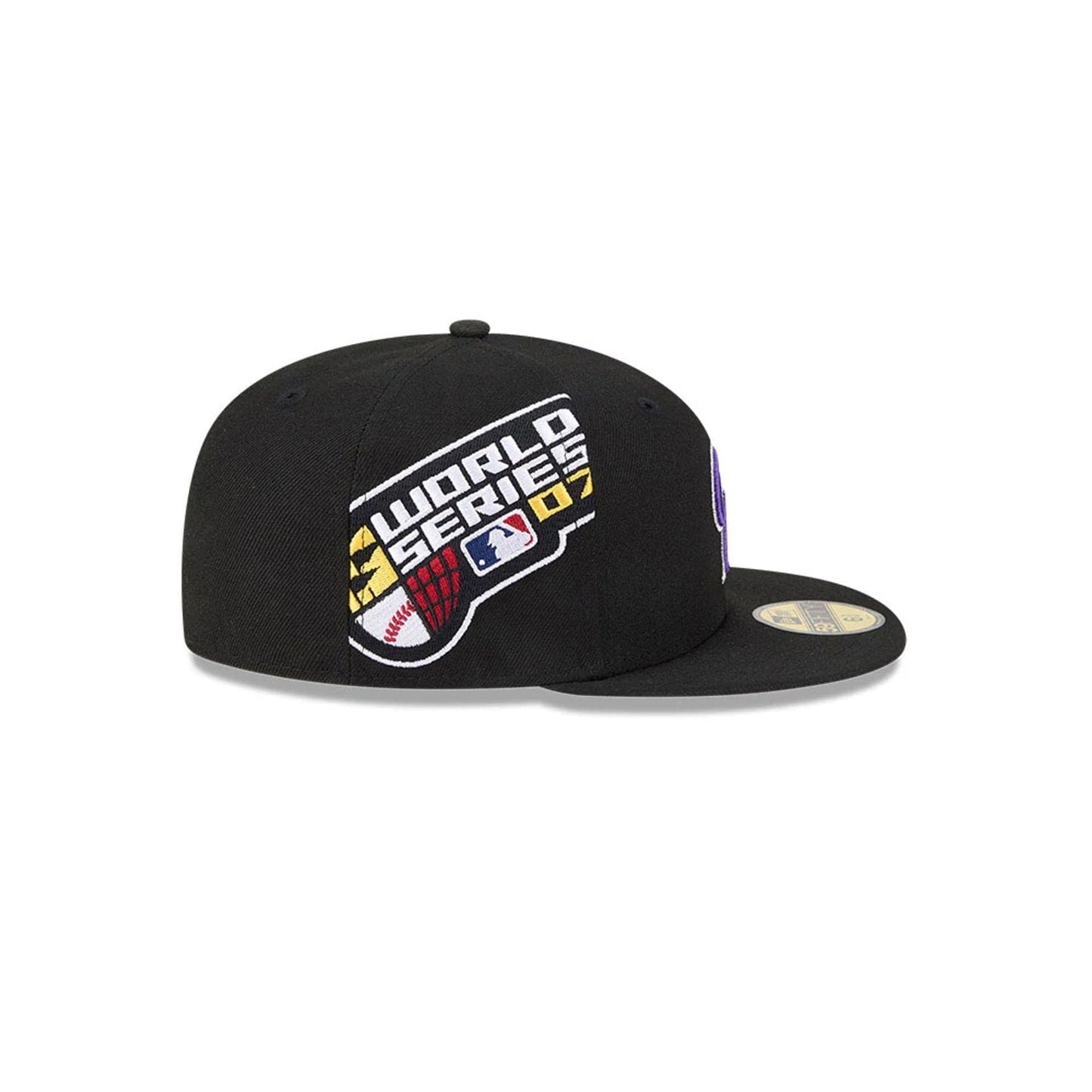 Pictured is this MLB Hidden Hit Colorado Rockies 59FIFTY Fitted cap in black. 5