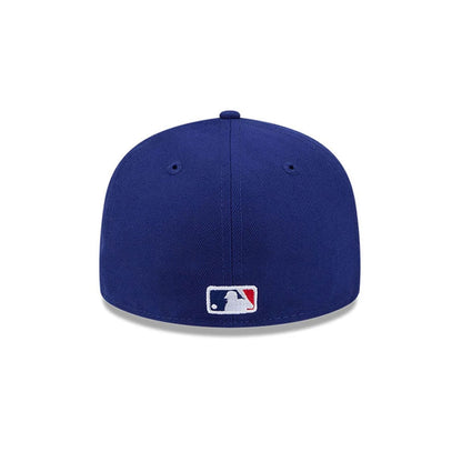 Pictured is this MLB Hidden Hit LA Dodgers 59FIFTY Fitted cap in dark blue. 7