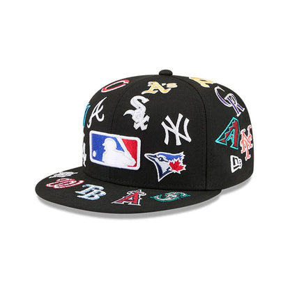 Pictured is this MLB All Over 59FIFTY Fitted cap in black. 1