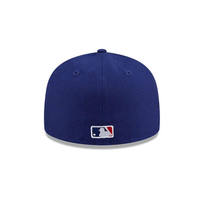 Pictured is this MLB Hidden Hit LA Dodgers Cooperstown 59FIFTY Fitted cap in dark blue. 7