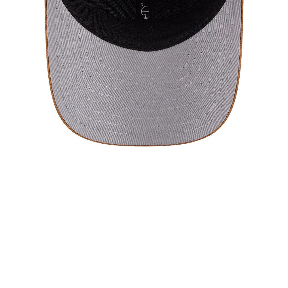 Pictured is this MLB Team Choice Atlanta Braves 9FORTY M-Crown cap in beige. 3