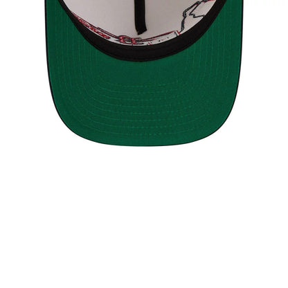 Pictured is this MLB Classic Boston Red Sox 9FIFTY A-Frame Snapback cap in Cream. 2