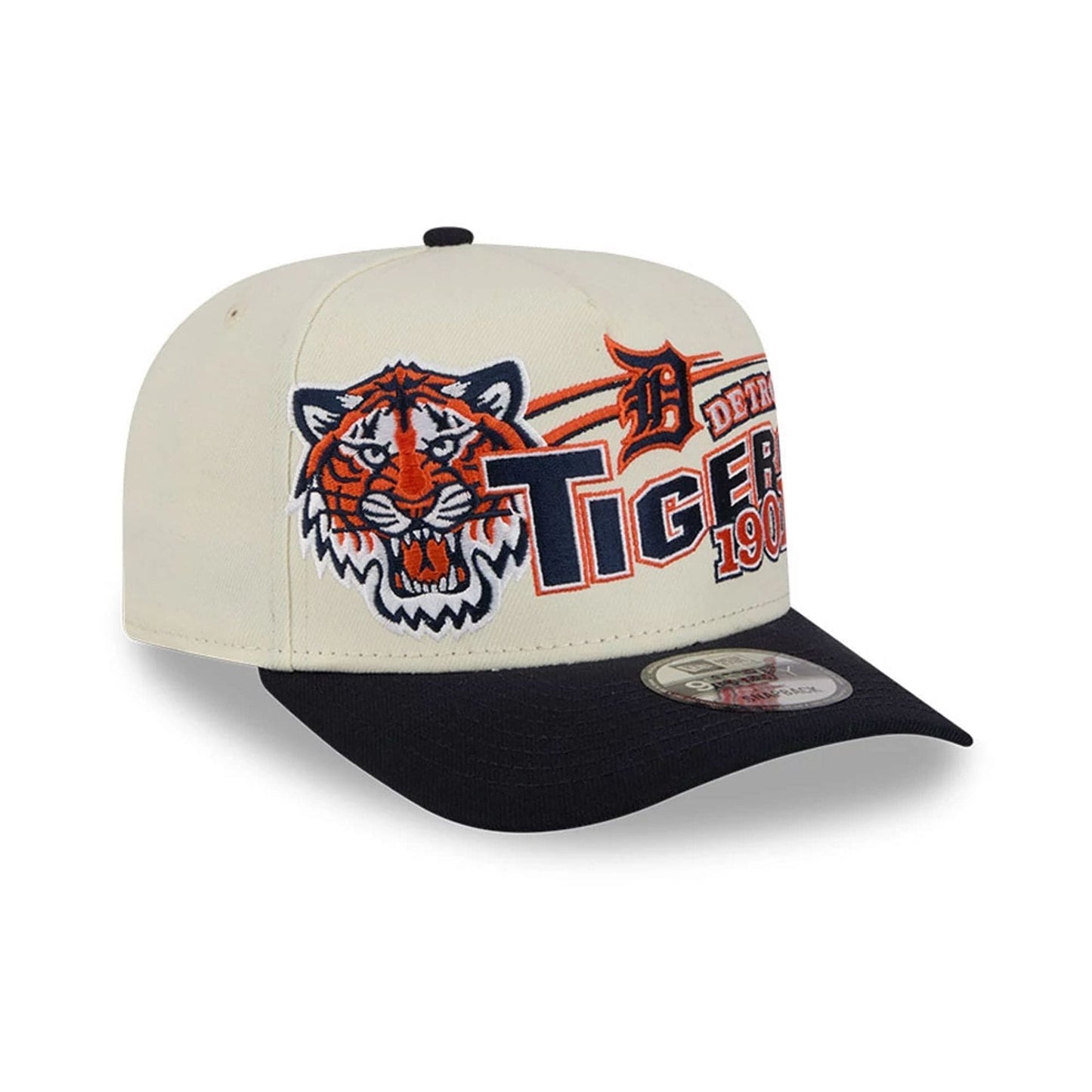 Pictured is this MLB Classic Detroit Tigers 9FIFTY A-Frame Snapback cap in White. 4