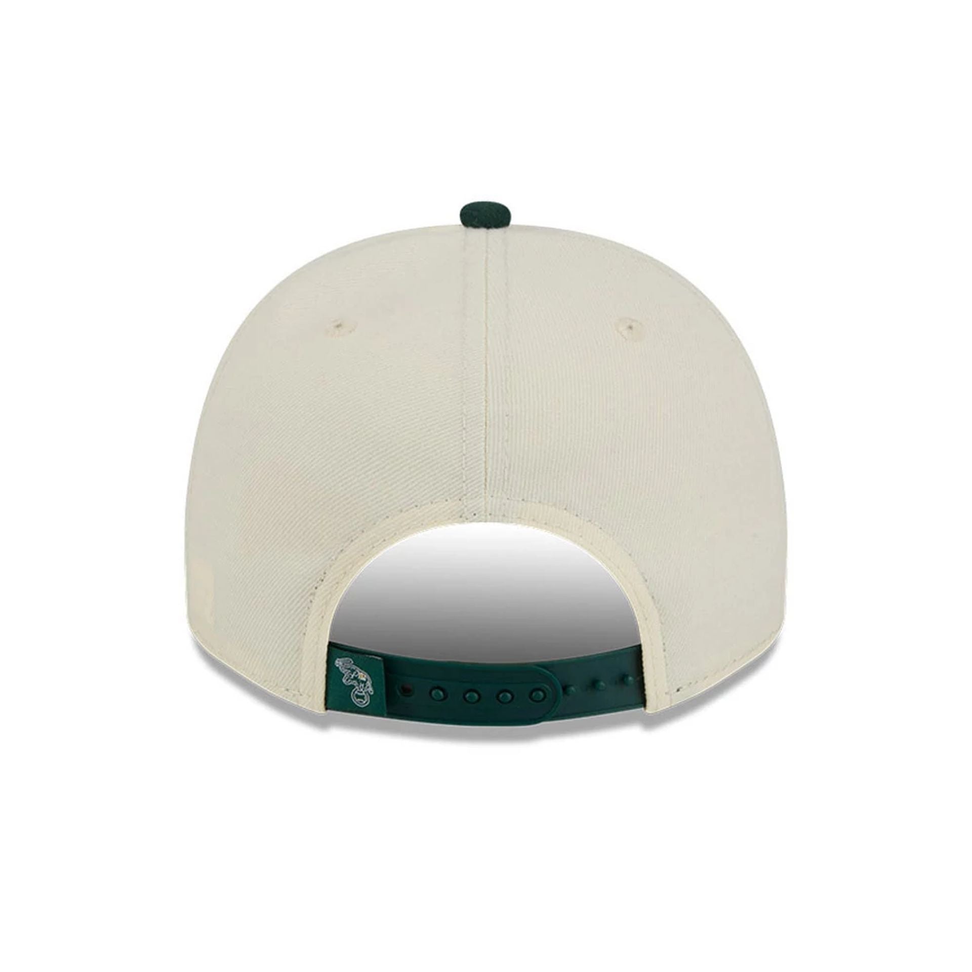 Pictured is this MLB Classic Athletics 9FIFTY A-Frame Snapback cap in White. 7