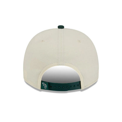 Pictured is this MLB Classic Athletics 9FIFTY A-Frame Snapback cap in White. 7